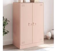 vidaXL Buffet rose 67x39x107 cm acier, armoire, armoire latérale, armoire de rangement, armoires, placard, buffet haut, 841662