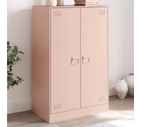 vidaXL Buffet rose 67x39x107 cm acier, armoire, armoire latérale, armoire de rangement, armoires, placard, buffet haut, 841662