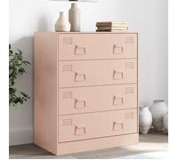 vidaXL Buffet rose 67x39x83 cm acier, armoire, placard, buffet haut, armoire latérale, armoire de rangement, organisateur de 841680