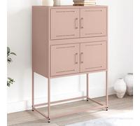 vidaXL Buffet rose 68,5x38,5x107 cm acier, armoire, armoire latérale, armoire de rangement, armoire, placard, buffet haut, 846483