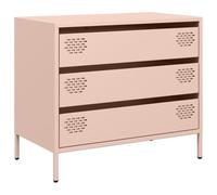 vidaXL Buffet Rose 68x39x58,5 cm Acier laminé à Froid