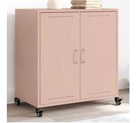 vidaXL Buffet rose 68x39x72 cm acier 846657