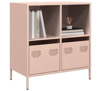 vidaXL Buffet rose 68x39x73,5 cm acier laminé à froid, meuble de rangement, meuble de rangement de cuisine, meuble de 851359