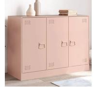 vidaXL Buffet rose 99x39x73 cm acier, armoire, placard, buffet haut, armoire latérale, armoire de rangement, organisateur de 841722