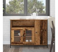 Vidaxl Buffet Rustique Bois Ancien Bois D'ingénierie 100 X 35 X 75 Cm