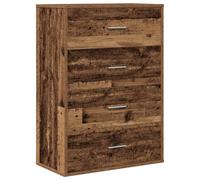 vidaXL Buffet Rustique en Vieux Bois, 60 x 31 x 84 cm. Super Espace de Rangement, Surface Douce au Toucher, Autonome et Design élégant. Fabriqué en Panneau de Particules résistant, idéal pour l'intér