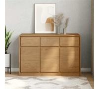 vidaXL Buffet, Armoire avec Portes, Meuble de Rangement, Organisateur de Salle de Séjour Salon Couloir, Moderne, Chêne Bois 377601