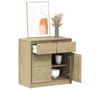 Vidaxl Buffet Sauda Chêne 80x43x75,5 Cm Bois Massif De Pin Multicolore