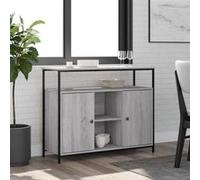 vidaXL Buffet, Meuble de Rangement avec Porte, Armoire latérale, Organisateur de Salon Maison Intérieur Sonoma Gris Bois d'Ingénierie
