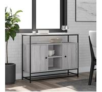 vidaXL Buffet sonoma gris 100x35x80 cm bois d'ingénierie 835542