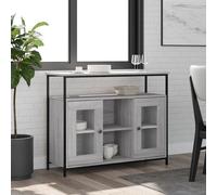vidaXL Buffet sonoma gris 100x35x80 cm bois d'ingénierie 835507