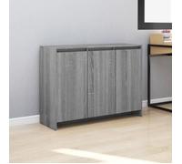 vidaXL Buffet Sonoma gris 102 x 33 x 75 cm Aggloméré