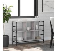 vidaXL Buffet sonoma gris 102x32x73,5 cm bois d'ingénierie 837725 Gris G