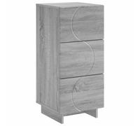 vidaXL Buffet Sonoma Gris 33,5 x 34,5 x 75 cm Bois d'ingénierie