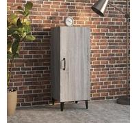 vidaXL Buffet Sonoma gris 34,5x34x90 cm Bois d'ingénierie817406 Gris G