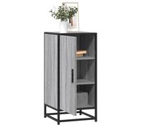 vidaXL Buffet sonoma gris 35,5x35x76 cm bois d'ingénierie et métal