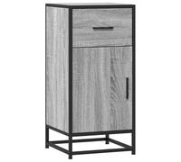 vidaXL Buffet Sonoma Gris 35,5x35x76 cm Bois d'ingénierie et métal, Armoire de Rangement, Meuble d'entrée, Meuble d'appoint