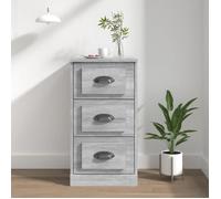 vidaXL Buffet sonoma gris 36x35,5x67,5 cm bois d'ingénierie 816222