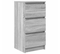 vidaXL Buffet Sonoma Gris 37,5x35x76 cm Bois d'ingénierie