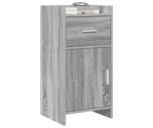 vidaXL Buffet Sonoma Gris 40 x 36 x 80 cm Bois d'ingénierie,