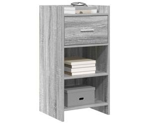 vidaXL Buffet Sonoma gris 40 x 36 x 80 cm Bois d'ingénierie