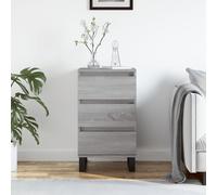 Buffet, Armoire Latérale avec Rangement, Commode avec Pieds, Meuble de Salon Salle de Séjour Intérieur, Sonoma Gris Bois d'Ingénierie
