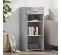 Vidaxl Buffet Sonoma Gris 40x42,5x93 Cm Bois D'ingénierie Multicolore
