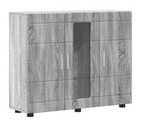 vidaXL Buffet Sonoma Gris 55.5 x 29 x 100 cm Bois d'ingénierie, Organisateurs stylés, Meuble Moderne pour Salon, Solutions de Rangement, armoires contemporaines, idées Design minimalistes