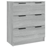 Vidaxl Buffet Sonoma Gris 60x30x70 Cm Bois D'ingénierie Marron