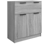 Vidaxl Buffet Sonoma Gris 60x30x70 Cm Bois D'ingénierie Marron