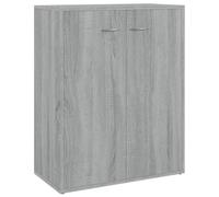 Vidaxl Buffet Sonoma Gris 60x30x75 Cm Bois D'ingénierie Marron