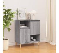 Vidaxl Buffet Sonoma Gris 60x35x70 Cm Bois D'ingénierie Marron