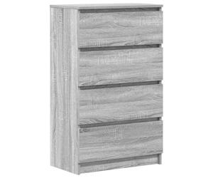 vidaXL Buffet Sonoma Gris 60x35x98,5 cm Bois d'ingénierie