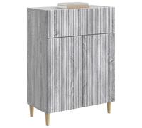 vidaXL Buffet Sonoma Gris 66 x 34,5 x 90 cm Bois d'ingénierie, Buffet élégant, Meuble de Rangement Vintage, Cabinet rectangulaire, Solution pour chez soi