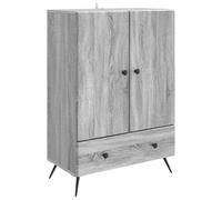 vidaXL Buffet Sonoma Gris 66 x 34,5 x 95 cm Bois d'ingénierie, Buffet Rectangle élégant, vaisselier spacieux, ajout Pratique au Salon, Mise à Niveau du mobilier Minimaliste.