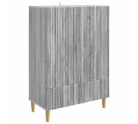vidaXL Buffet Sonoma Gris 66 x 34,5 x 95 cm Bois d'ingénierie, Rangement Moderne de Salon, unité de vaisselier Pratique, Meuble Buffet élégant, rectangulaire, Solutions de Rangement spacieux