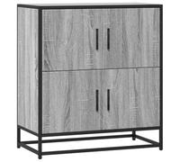 Vidaxl Buffet Sonoma Gris 68x35x76 Cm Bois D'ingénierie Marron