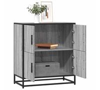 Vidaxl Buffet Sonoma Gris 68x35x76 Cm Bois D'ingénierie Marron