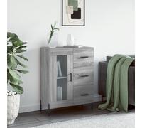 vidaXL Buffet sonoma gris 69,5x34x90 cm bois d'ingénierie