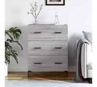 Vidaxl Buffet Sonoma Gris 69,5x34x90 Cm Bois D'ingénierie Gris