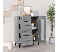 vidaXL Buffet Sonoma gris 69,5x34x90 cm Bois d'ingénierie