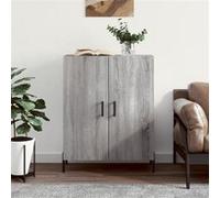 vidaXL Buffet sonoma gris 69,5x34x90 cm bois d'ingénierie827738 Gris G