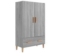 Vidaxl Buffet Sonoma Gris 70x31x115 Cm Bois D'ingénierie Marron