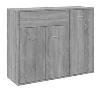 Buffet - SONOMA - 88x30x70 cm - Bois d'ingénierie - 3 portes - Design contemporain