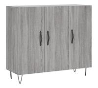 vidaXL Buffet Sonoma gris 90x34x80 cm bois d'ingénierie
