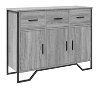 vidaXL Buffet Sonoma Gris 97x32,5x74,5 cm Bois d'ingénierie