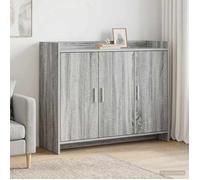 vidaXL Buffet Sonoma gris 98 5 x 33 x 80 cm Bois d'ingénierie 8011128