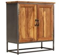 vidaXL Buffet Teck recyclé et acier 65 x 30 x 70 cm Brun G