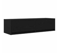 vidaXL Buffet TV Mural en chêne Noir 100 x 31 x 25,5 cm en Bois reconstitué, avec 2 tiroirs, idéal pour Un Rangement stylé dans Le Salon