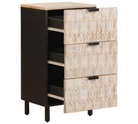 vidaXL Buffet Uni Finition Lavage Blanc